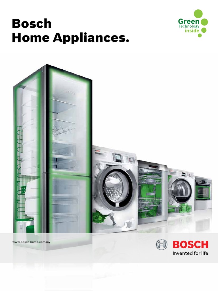 Bosch Home Appliances Full Range Catalogue Pdf Pdf Oven