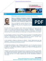 CCI France - Lettre Actualités Intelligence Economique & Innovation - Novembre 2014