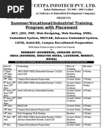 Download Summer Training for 3rd year engineering students All Branches by anujvns SN24584338 doc pdf