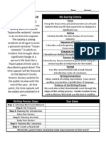 personal narrative writing process