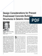 Design Considerations for Precast Prestressed Concrete in Seismic Areas