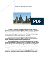 The Legend of Prambanan Temple