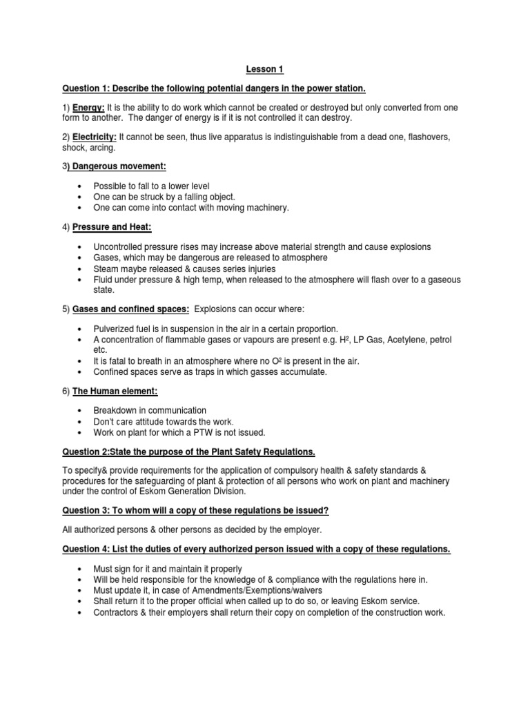 Plant Safety Regulations. PDF Fuse (Electrical) Ionizing Radiation
