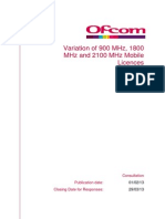 Variation of 900 MHz, 1800