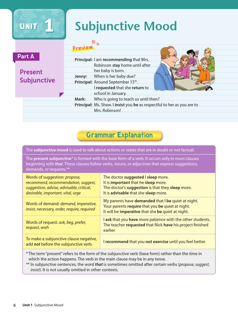 The Subjunctive Mood | PDF | Verb | Morphology