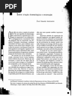 VENDRAMINI, Jose Educardo - Sobre Criação Dramaturgica e Encenação