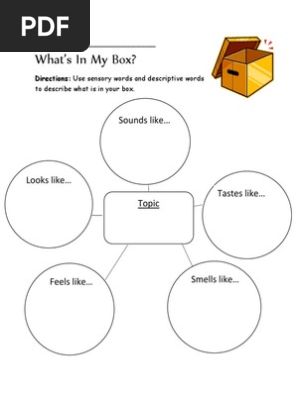 sensory word web