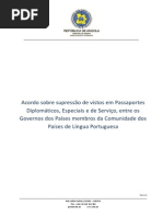 Acordo Supressao Vistos Passaportes Diplomaticos