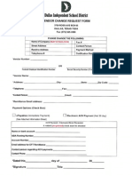 Vendor Change Request Form