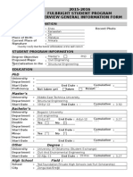 Interview General Information Form