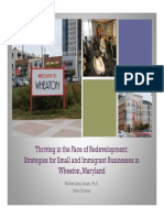 Thriving in The Face of Redevelopment: Strategies For Small and Immigrant Businesses in Wheaton, Maryland