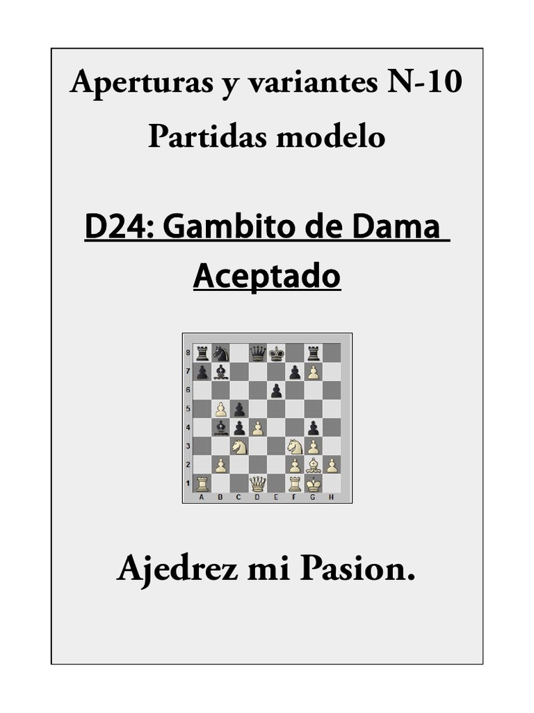 Gambito de Dama Variante 5.af4, PDF, Aperturas de ajedrez