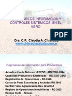 Regimenes de Informacion para el agro