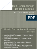 06 - Metoda Pembandingan Rencana Investasi