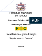 Edital Concurso Tucuruí