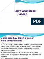 Calidad y gestión de la  Calidad en la Construcción