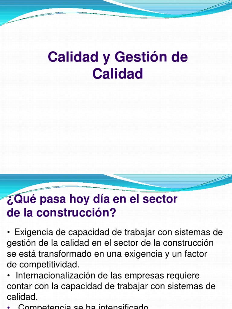 Gestión de Calidad en Construcción | PDF | Gestión de la calidad | Iso 9000