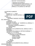 Metodos de Ordenacion y de Busqueda