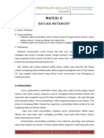 Materi V - Batuan Metamorf