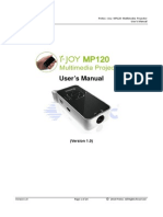 Pretec MP120 Multimedia Projector User's Manual (ENG) V1.0 Rev.1