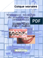 Términos Técnicos de Mayor Uso en Ortodoncia - Jose Colque