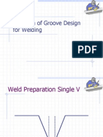 Variation of Groove Design For Welding