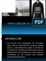  Investigación de Mercados