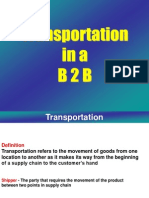 Transoprtation in B2B