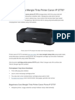 Bagaimana Cara Mengisi Tinta Printer Canon IP 2770