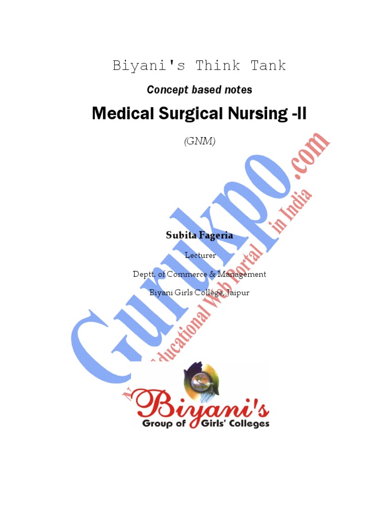 Medical Surgical Nursing - II | PDF | Breast Cancer