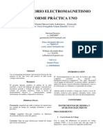 Informe Laboratorio 1 - Electromagnetismo