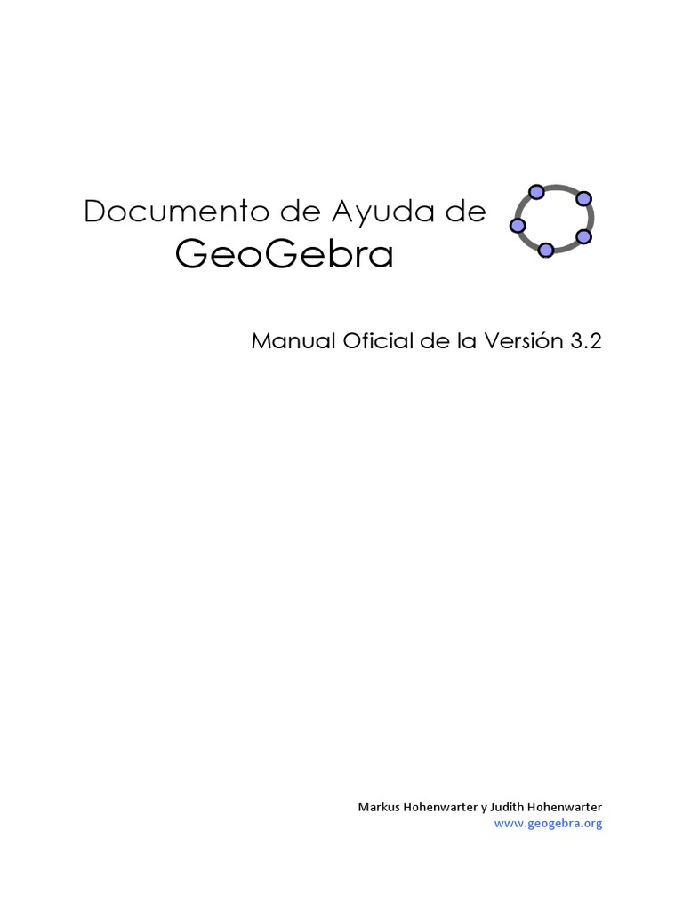 Manual de Geogebra 3.2 | PDF | Circulo | Elipse
