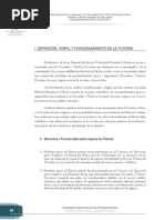 Definición, Perfil y Funcionamiento de La Tutoría