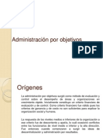 Administracion Por Objetivos