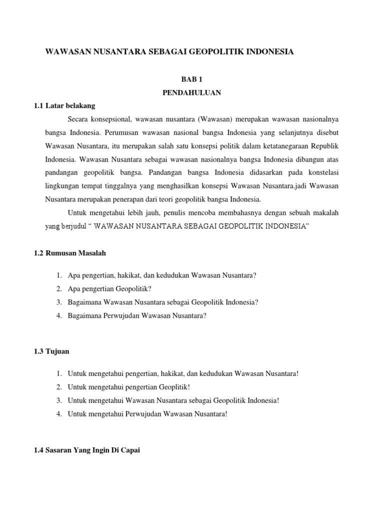Contoh Karya Ilmiah Wawasan Nusantara - Simak Gambar Berikut