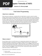 Computer Networks (CS425) : Unix Socket Programming