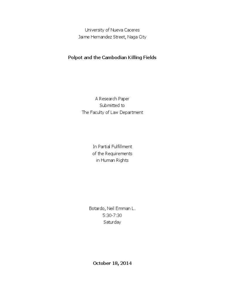 Research Paper Human Rights Hard | PDF