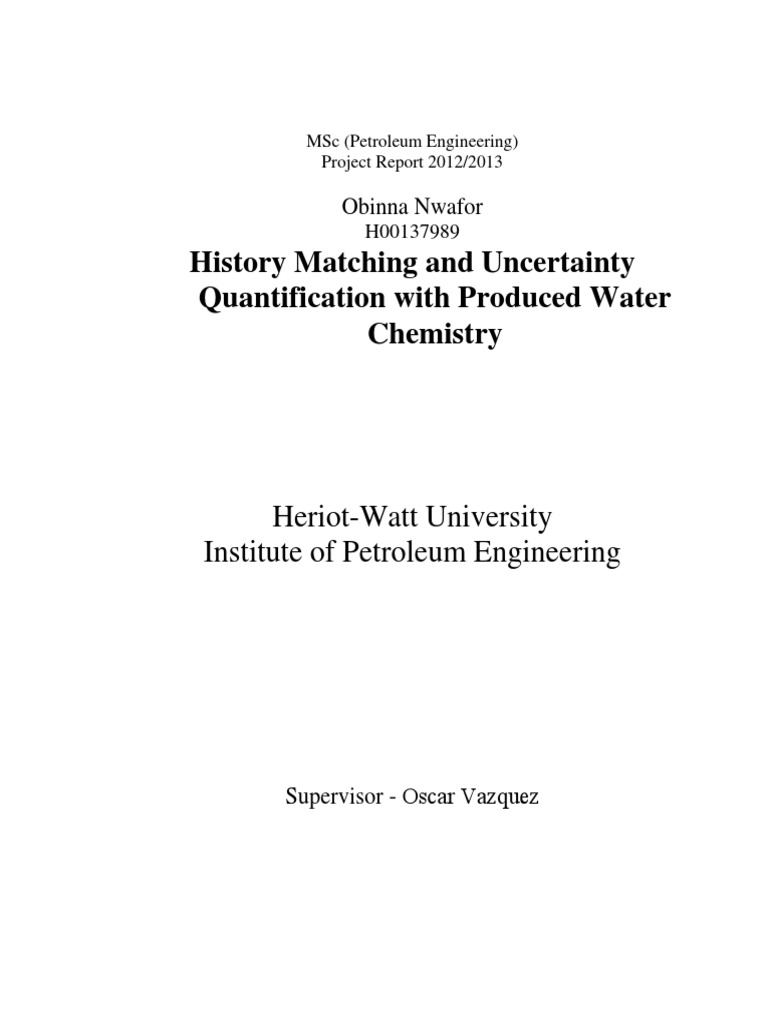 History Matching and Uncertainty Quantification With Produced Water