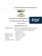 Dar Es Salaam Institute of Technology: Bachelor of Electrical Engineering Nta Level 8 Senior Project Two