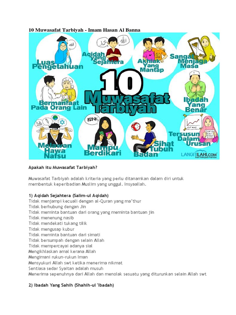 10 Muwasafat Tarbiyah Pdf