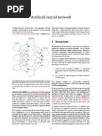 Artificial Neural Network: 1 Background