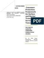 Tenga, R.W. 'Consumer Protection Framework for Surface Transport - The Case of SUMATRA CCC' Seminar, Morogoro June 2008