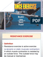 Group 12 Resistance Exercise