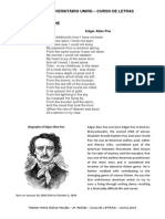 Centro Universitário UnirG - Curso de Letras - Edgar Allan Poe e sua obra "Alone
