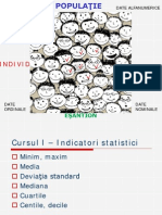 Biostatistica MG - Cursul 2 - Medie, Mediana PDF