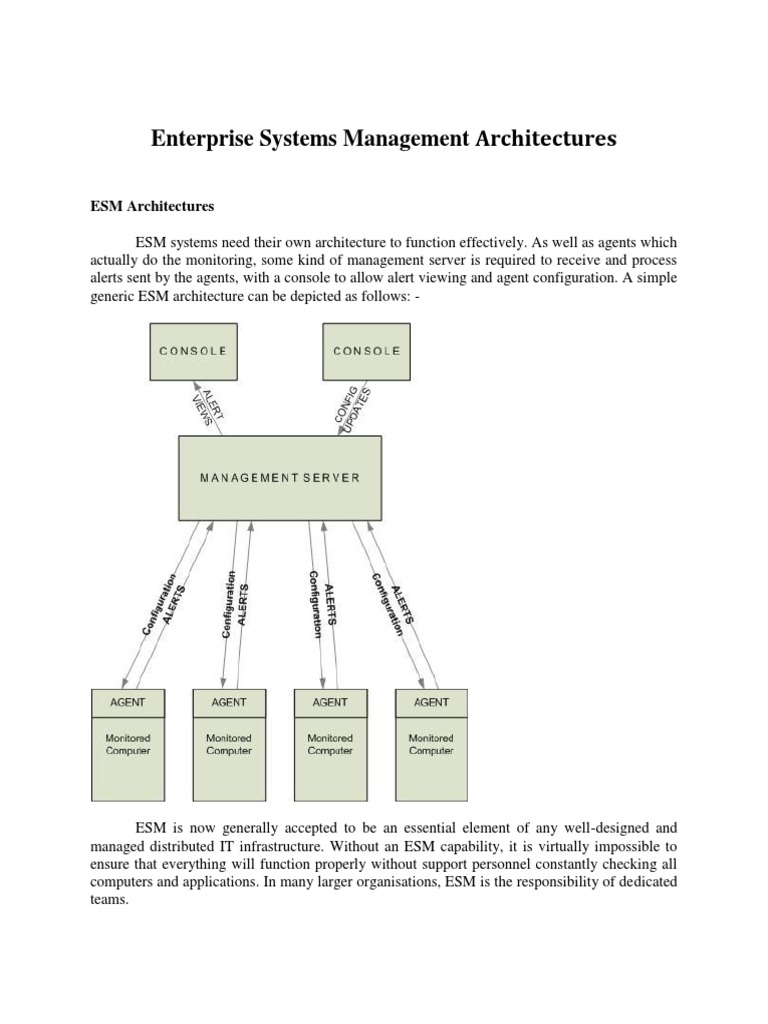 ESM Architectures for IT Teams | PDF | Digital Technology | Areas Of ...