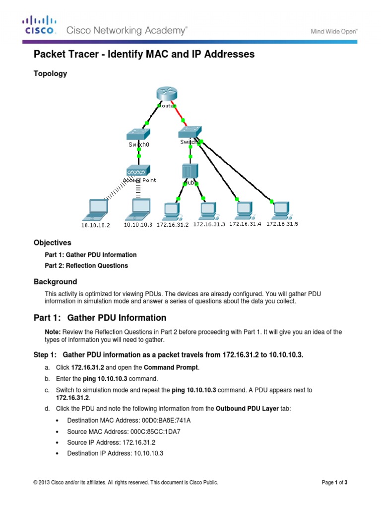 5.1.4.4 Packet Tracer | PDF | Wireless Access Point | Ip Address