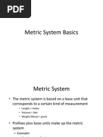 Metric System Basics