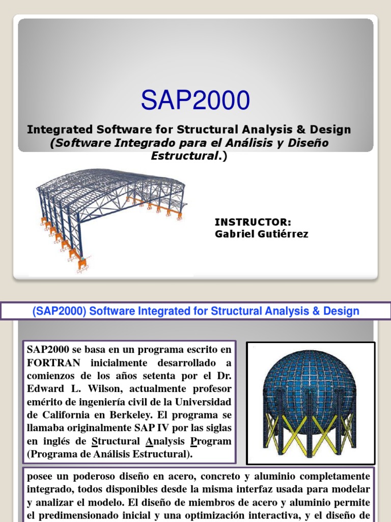 Curso Sap2000 PDF | PDF | Software | Formato de Documento Portable