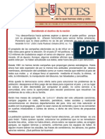 Decidiendo El Destino de La Nacion Boletin Apuntes No. 66 Romulo Emiliani